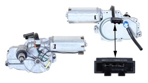 Vindrutetorkarmotor Bak in the group Wiper equipment / Wiper motor at Professional Parts Sweden AB (95047170)