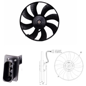 Flakt kylare utan sarg in the group Cooling / ventilation / Radiator fan at  Professional Parts Sweden AB (95062604)