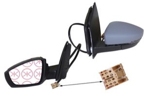 Utv.spegel m/grundlack med blinkljus in the group Body parts / Mirror / Outside Mirror at  Professional Parts Sweden AB (95071043)