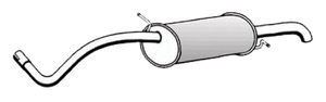 Bakre Ljuddämpare in the group Exhaust parts / End Pipe at  Professional Parts Sweden AB (95078671)