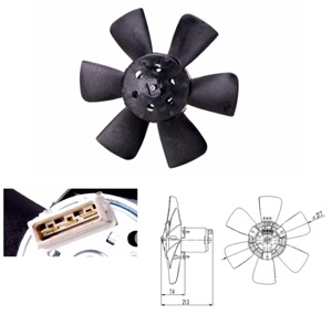 Flakt kylare in the group Cooling / ventilation / Radiator fan at  Professional Parts Sweden AB (95212603)