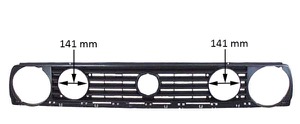 Kylargrill Gtd Svart in the group Body parts / Body Parts / Radiator Grille / Radiator Grille at  Professional Parts Sweden AB (9521994)