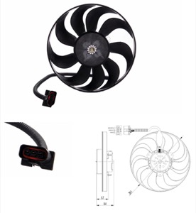 Flakt kylare in the group Cooling / ventilation / Radiator fan at  Professional Parts Sweden AB (95232604)