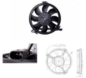 Flakt kylare diameter (mm): 280 in the group Cooling / ventilation / Radiator fan at  Professional Parts Sweden AB (95392601)