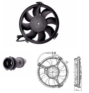 Flakt kylare diameter (mm): 280 in the group Cooling / ventilation / Radiator fan at  Professional Parts Sweden AB (95392603)