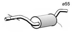 Mittenljuddämpare in the group Exhaust parts / Exhaust muffler & kits at  Professional Parts Sweden AB (95408651)