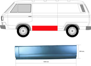 Sdov�gg L�ngsbleck V�nster in the group Body parts / Body Panel / Body Panel, Sidewall at  Professional Parts Sweden AB (9557005)
