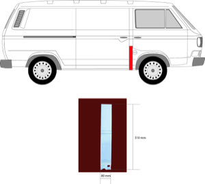 Sdov�gg H�ger L�ngd [Cm]: 8 in the group Body parts / Body Panel / Body Panel, Sidewall at  Professional Parts Sweden AB (9557022)