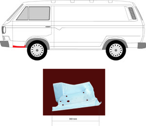 Sk�rm V�nster Fram Framdel in the group Body parts / Body Panel / Body Panel, Sidewall at  Professional Parts Sweden AB (9557323)