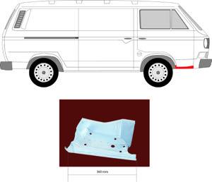 Sk�rm Till H�ger Fram Framdel i gruppen Kaross / Panel / Sidov�gg hos  Professional Parts Sweden AB (9557324)