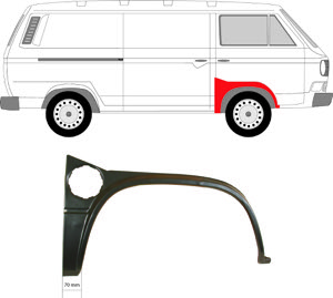 Sk�rm Ekonomipl�t Till H�ger Fram in the group Body parts / Body Panel / Body Panel, Sidewall at  Professional Parts Sweden AB (9557332)