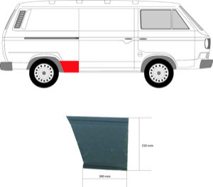 Sdov�gg L�ngsbleck Till H�ger Bak in the group Body parts / Body Panel / Body Panel, Sidewall at  Professional Parts Sweden AB (9557562)