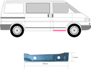 Instegspl�t Till H�ger Fram in the group Body parts / Repair Panels / Repair Panel, Foot Board / Door Sill at  Professional Parts Sweden AB (9558062)