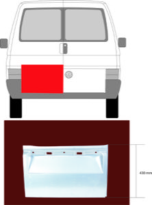 Bakd�rr Ekonomipl�t V�nster Underdel in the group Body parts / Repair Panels / Repair Panel, Door at  Professional Parts Sweden AB (9558151)