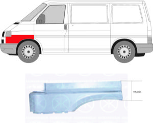 Sk�rm Transporter V�nster Fram in the group Body parts / Body Panel / Body Panel, Sidewall at  Professional Parts Sweden AB (9558321)