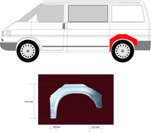 Sdov�gg Hjulhuskant Ekonomipl�t in the group Body parts / Body Panel / Body Panel, Sidewall at  Professional Parts Sweden AB (9558591)