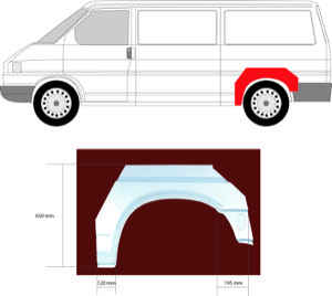 Sdov�gg Hjulhuskant Ekonomipl�t in the group Body parts / Body Panel / Body Panel, Sidewall at  Professional Parts Sweden AB (9558593)