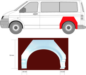 Sdov�gg V�nster Bak Hjulhuskant in the group Body parts / Body Panel / Body Panel, Sidewall at  Professional Parts Sweden AB (9568591)