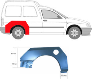 Sdov�gg Hjulhuskant Ekonomipl�t in the group Body parts / Body Panel / Body Panel, Sidewall at  Professional Parts Sweden AB (9570592)