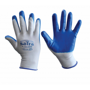 Nylon gloves coated with nitrile size 9 - 12pcs i gruppen Tillbehr / Skyddsutrustning och desinfektion / Skyddshandske hos  Professional Parts Sweden AB (97991021)