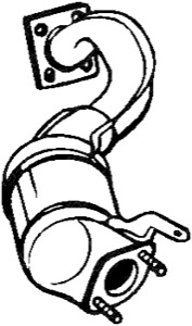 Katalysator Med Tillbeh�r in the group Exhaust parts / Catalytic converter at  Professional Parts Sweden AB (090-176)