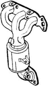 Katalysator Euro 4 Med Tillbeh�r in the group Exhaust parts / Catalytic converter at  Professional Parts Sweden AB (090-639)