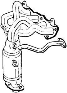 Katalysator Med Tillbeh�r in the group Exhaust parts / Catalytic converter at  Professional Parts Sweden AB (090-000)