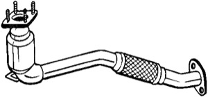 Katalysator Med Tillbeh�r in the group Exhaust parts / Catalytic converter at  Professional Parts Sweden AB (090-053)