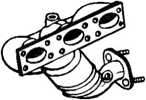 Katalysator Med Tillbeh�r in the group Exhaust parts / Catalytic converter at  Professional Parts Sweden AB (090-156)