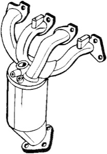 Katalysator Med Tillbeh�r in the group Exhaust parts / Catalytic converter at  Professional Parts Sweden AB (090-721)