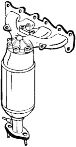 Katalysator Fram Med Tillbeh�r i gruppen Avgasdelar / Katalysator hos  Professional Parts Sweden AB (099-386)