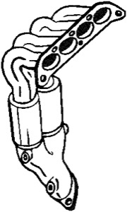 Katalysator Euro 3 Med Tillbeh�r in the group Exhaust parts / Catalytic converter at  Professional Parts Sweden AB (090-429)