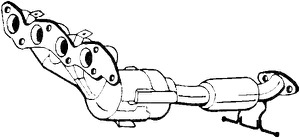 Katalysator Fram Med Tillbeh�r in the group Exhaust parts / Catalytic converter at  Professional Parts Sweden AB (090-635)