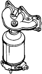 Katalysator Med Tillbeh�r in the group Exhaust parts / Catalytic converter at  Professional Parts Sweden AB (090-562)