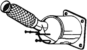 Katalysator Med Tillbeh�r in the group Exhaust parts / Catalytic converter at  Professional Parts Sweden AB (090-508)