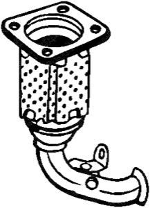 Katalysator Med Tillbeh�r in the group Exhaust parts / Catalytic converter at  Professional Parts Sweden AB (090-705)