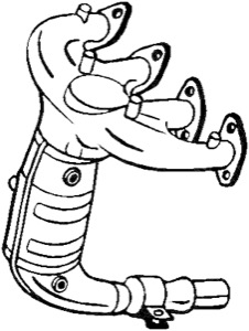 Katalysator Med Tillbeh�r in the group Exhaust parts / Catalytic converter at  Professional Parts Sweden AB (090-810)