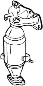 Katalysator Fram Euro 4 Med Tillbeh�r in the group Exhaust parts / Catalytic converter at  Professional Parts Sweden AB (090-012)