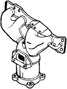 Katalysator Med Tillbeh�r in the group Exhaust parts / Catalytic converter at  Professional Parts Sweden AB (090-548)