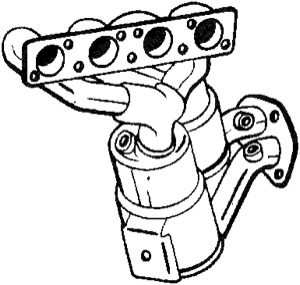 Katalysator Med Tillbeh�r in the group Exhaust parts / Catalytic converter at  Professional Parts Sweden AB (090-561)