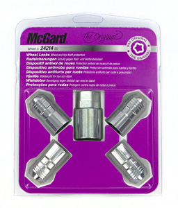 Conical nuts 4 pcs set - Original - F230 i gruppen Tillbehr / Dck / Mcgard hjullsmuttrar hos  Professional Parts Sweden AB (MG24214SU)