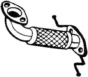 Avgasr�r in the group Exhaust parts / Exhaust muffler & kits at  Professional Parts Sweden AB (703-123)