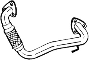 Avgasr�r in the group Exhaust parts / Exhaust muffler & kits at  Professional Parts Sweden AB (730-213)