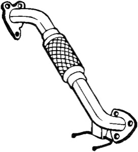 Avgasr�r in the group Exhaust parts / Exhaust muffler & kits at  Professional Parts Sweden AB (753-327)