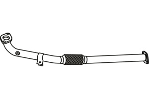 Front pipe in the group Exhaust parts / Exhaust muffler & kits at  Professional Parts Sweden AB (P10005)