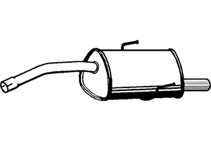 Rear muffler in the group  at  Professional Parts Sweden AB (P1012)