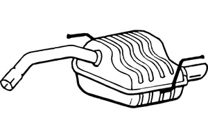 Rear muffler in the group  at  Professional Parts Sweden AB (P1022)
