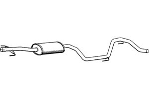Intermediate muffler in the group  at  Professional Parts Sweden AB (P1025)