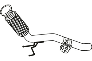 Front pipe in the group Exhaust parts / Exhaust muffler & kits at  Professional Parts Sweden AB (P11048)