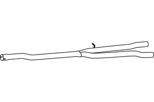 Intermediate pipe in the group Exhaust parts / Exhaust muffler & kits at  Professional Parts Sweden AB (P11052)